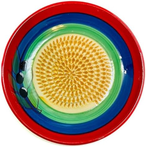 BonCera, Premium Ceramic Garlic Grater Plate Set - Multicolor Olive