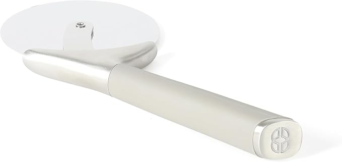 Calphalon Edge Stainless Steel Pizza Cutter w/Thermoplastic Rubber Handle - Taupe