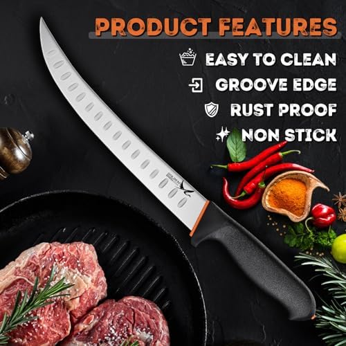 Golden Bird Breaking Knife, 10 Inch Butcher Knife for Meat Cutting