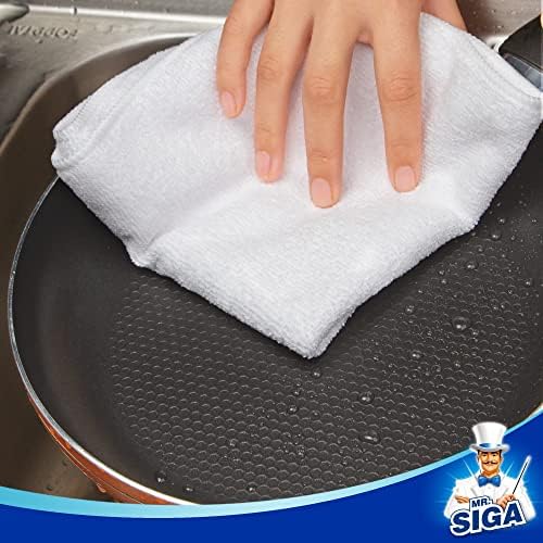 MR.SIGA Microfiber Cleaning Cloths, Streak Free Microfiber Towels, 12 Pack