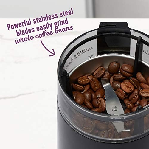 Mr. Coffee Automatic Coffee Grinder with 5 Presets, 12 Cup Capacity, Black – Ideal for Home Use and Espresso Lovers