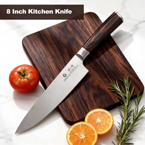 imarku Chef Knife 8 Inch, Ultra Sharp Kitchen Knife with Ergonomic Handle