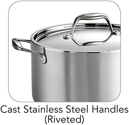 Tramontina Signature Tri-Ply Clad Stainless Steel 6-Quart Sauce Pot
