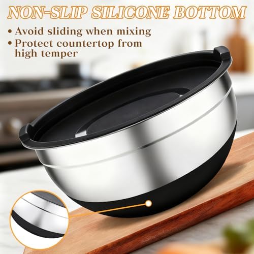 Unokit Mixing Blows with Lids Set - 7-Piece