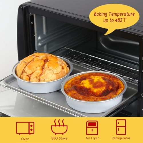 LNYZQUS 8oz Mini Pie Tins with Lids 50 Pack, 4 Inch Individual Cake Pans