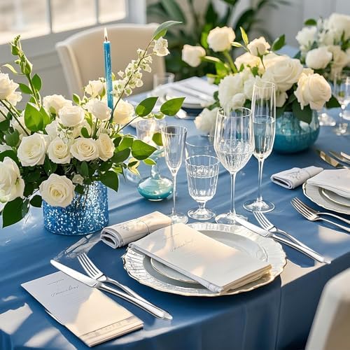 Heavy Duty Silverware Set for 12, Stainless Steel Flatware Cutlery Set