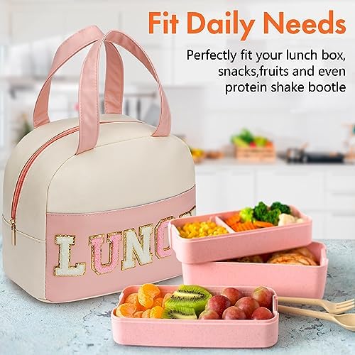 Lunch Bag for Women Insulated For Men PU leather Small Office Work lunch