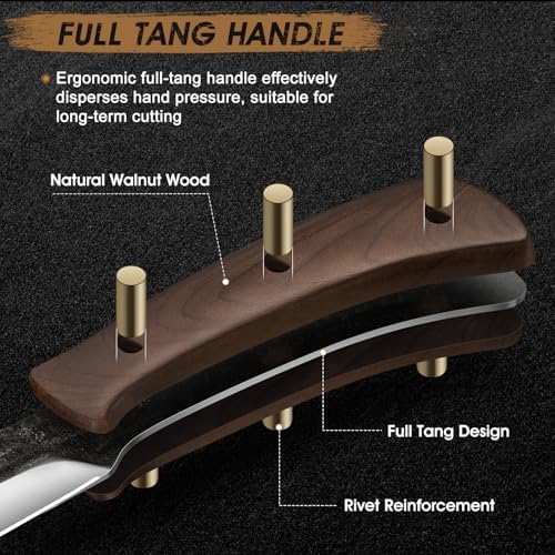 HOSHANHO Steak Knives Set of 6, Sharp 4.5" Non Serrated Steak Knife Set