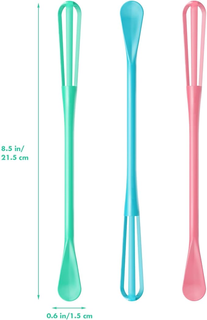 Fresh Spring & Summer Colors Mini Whisk Set, 8.5 in Mini Whisks for Cooking, 3 Pieces Small Wisk For Whisking, Beating, Blending Ingredients, Mixing Sauces, BPA Free Tiny Whisk