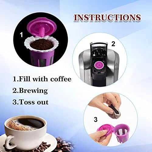 Irmidi 200 Count Disposable K Cup Filters, Coffee Filter Paper for Keurig Brewers Single Serve 1.0 and 2.0