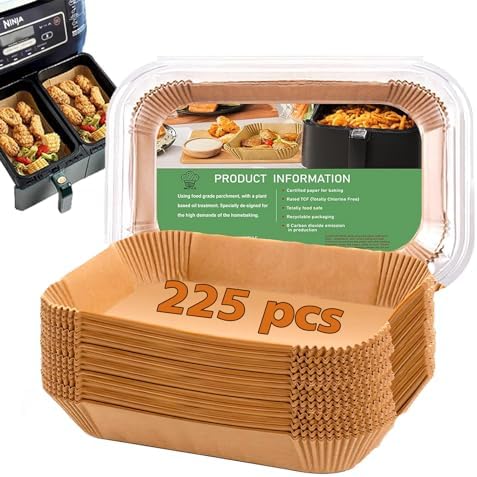 Air Fryer Liners for Ninja Dual, Ninja Foodi Air Fryer Liners Rectangle