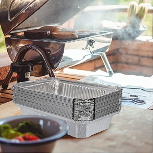Waytiffer 20Pack Drip Pans Compatible with Weber Grills Spirit Gas Grills, Q Grills, Genesis and Genesis II LX 200 300 Series,Disposable Aluminum Foil BBQ Grease Trays, 8.5 x 6 Inch (Pack of 2)