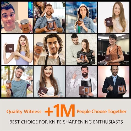 Knife Sharpener Tool Rolling Knife Sharpener Kit, Ceramic Disc Sharpeners Are Used,15°&20° Magnetic Inclination Angles Making Sharpening Easier,for Thanksgiving, Christmas