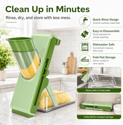 Mandoline Slicer for Kitch,Bigger Size,Adjustable Vegetable Slicer