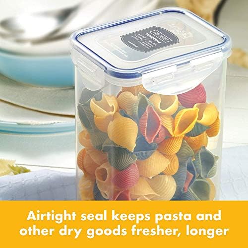 LocknLock Easy Essentials Pantry Rectangular Food Storage Container, 5.5 Cup - Clear