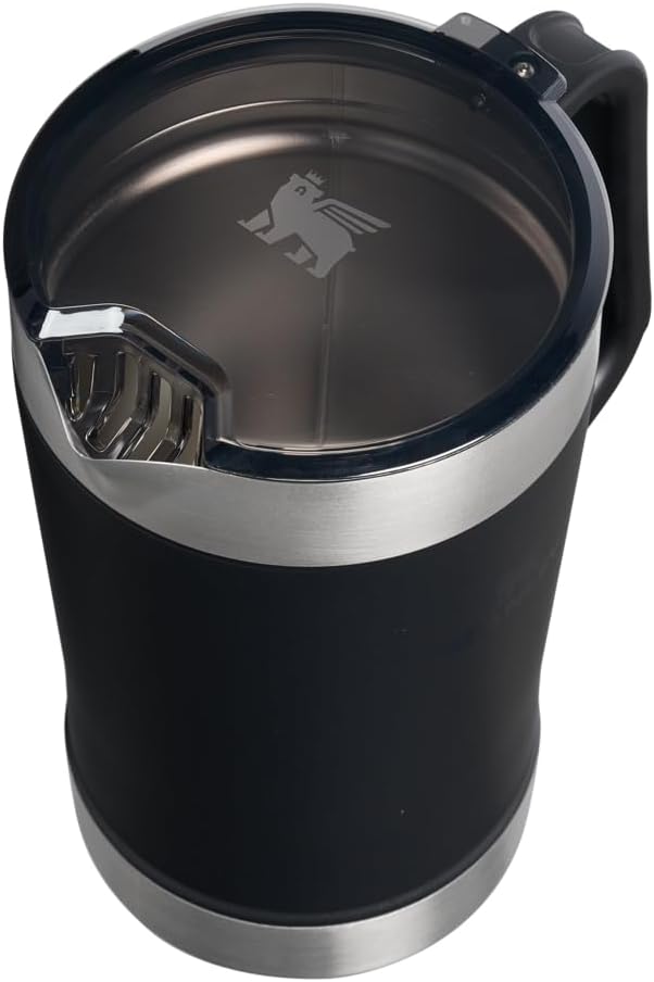Stanley Stay-Chill Pitcher 64 oz | Cold Water, Beer, and Drink Pitcher with Lid | Large Capacity Durable Beverage Container with Handle | Insulated Stainless Steel | BPA-Free