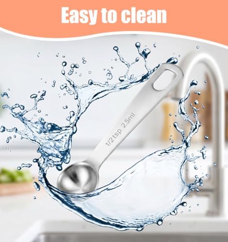 6 PCS 1/2 Teaspoon Measuring Spoon, 2.5ml 1/2 Tsp Measuring Spoon