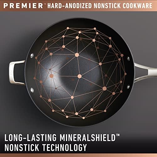 Calphalon Premier Hard-Anodized Nonstick Sauce Pan with Lid, 3.5 Quart