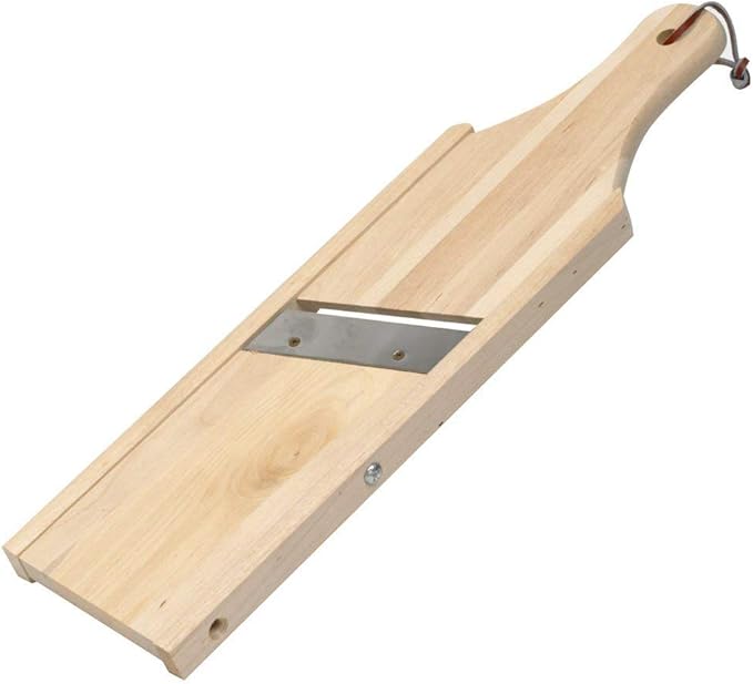 IMUSA USA Wood Plantain Slicer "Mariquitera", 13.8 x 4 x 1 inches