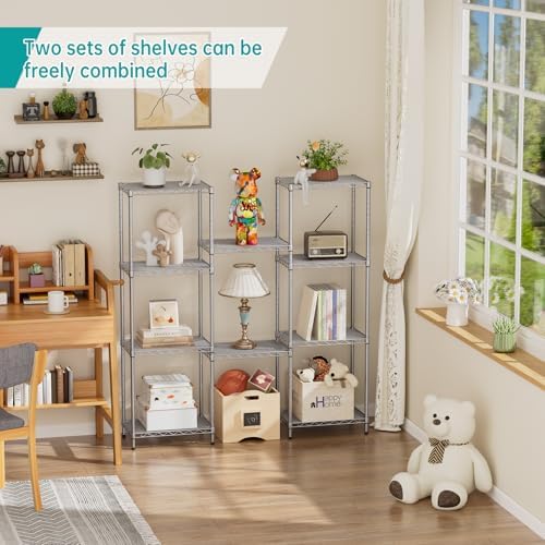 SINGAYE Metal Shelves Wire Shelving Storage Standing Adjustable Shelf Unit