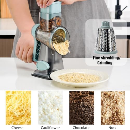 Hand Crank Rotary Cheese Grater Veggie Slicer Carrot Shredder