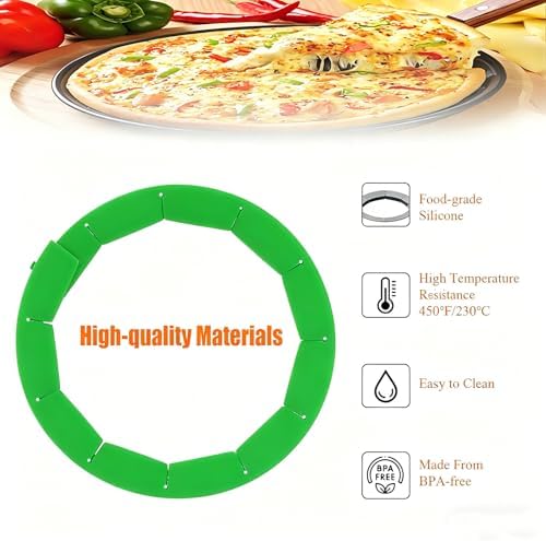 Easily Adjustable Silicone Pie Crust Protector, Fits8-11.5" Pie Crust