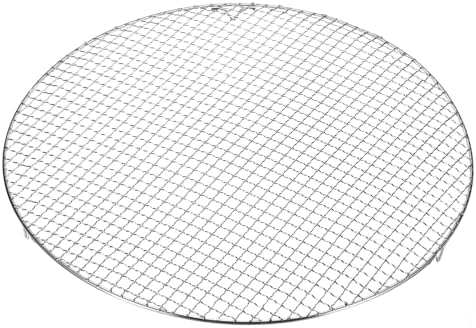 HARFINGTON Round Cooking Rack 19-inch Stainless Steel Cross Wire Barbecue Grill Net with 20mm Legs for Cooking Baking Steaming BBQ