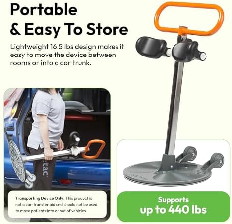 Etac Turner PRO Patient Transfer Aid, Standing Pivot Sit to Stand