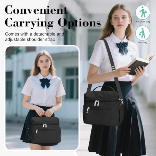 DALINDA Insulated Lunch Box Women Men Leak-Proof Cooler Lunch Bag