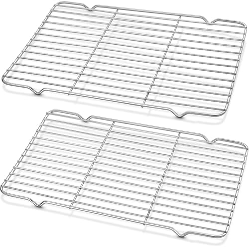 Decymis Cooling Rack and Baking Rack, Stainless Steel, 2PCS, 10" x 15"