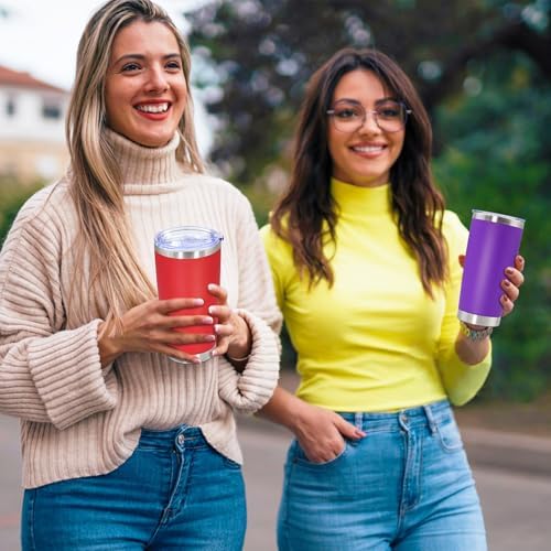 20oz Tumbler Stainless Steel Tumbler Coffee Tumbler with Lid Purple, 4P