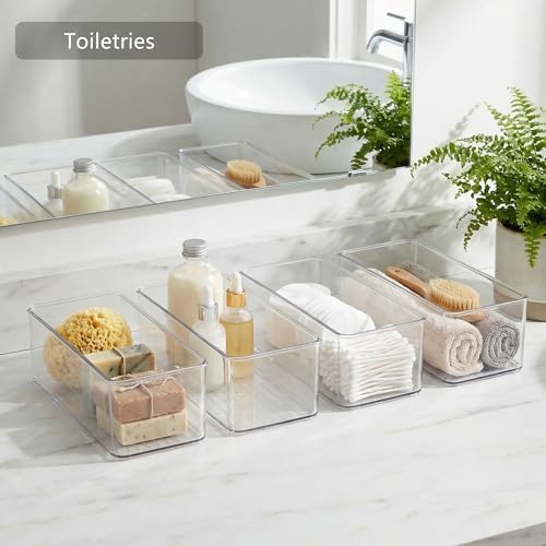 Qilinba 8 PACK Drawer Organizers Deep Drawer Organizer Bins