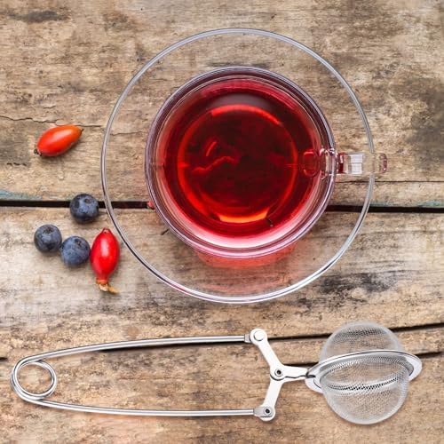 Yinder 30 Pcs Snap Ball Tea Infuser Stainless Steel, Silver