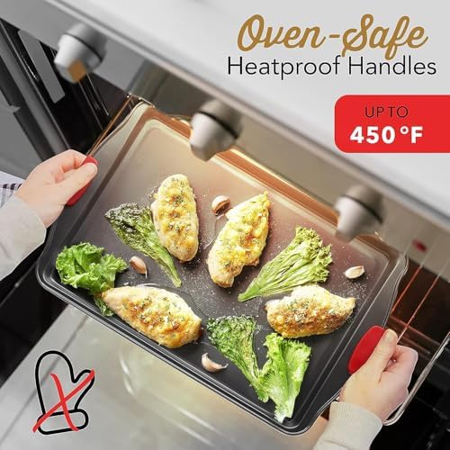 Eatex Baking Sheet Set, 39 Piece Baking Pans Set, Cookie Sheets for Baking
