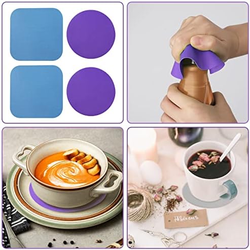 LUTER 4pcs Jar Opener Gripper Pad for Seniors with Weak Hands, Rubber