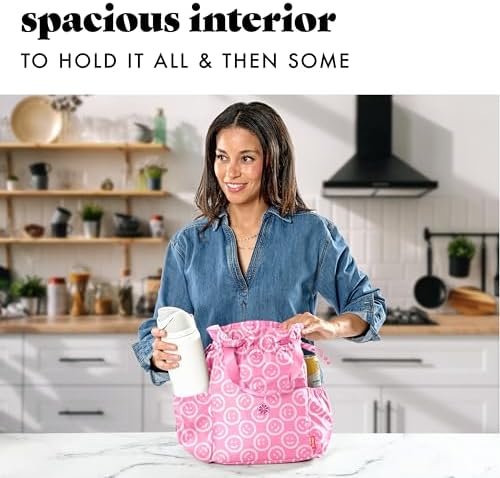 Fit & Fresh Cromwell Cinch Insulated Lunch Bag for Women w/Containers