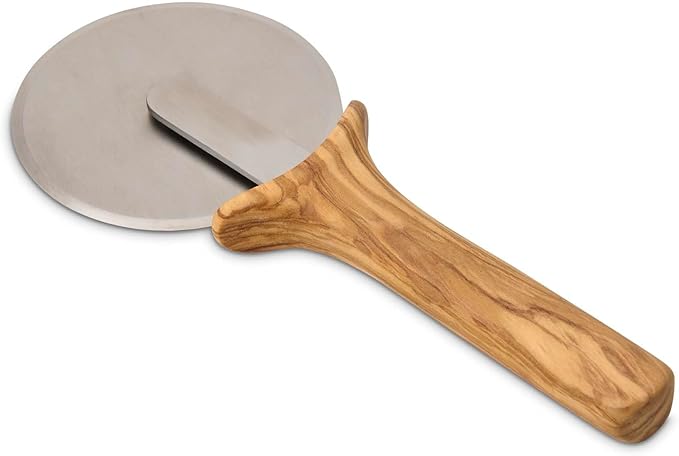 Fantes Italian Olivewood Pizza Wheel, Stainless Steel and Italian Olivewood, The Italian Market Original since 1906
