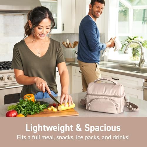 Bentgo Deluxe Insulated Lunch Bag with Adjustable Strap & Outer Pocket