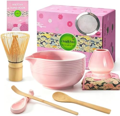 Matcha Whisk Set, 9 pcs Ceramic Matcha Set, Gifts for Women