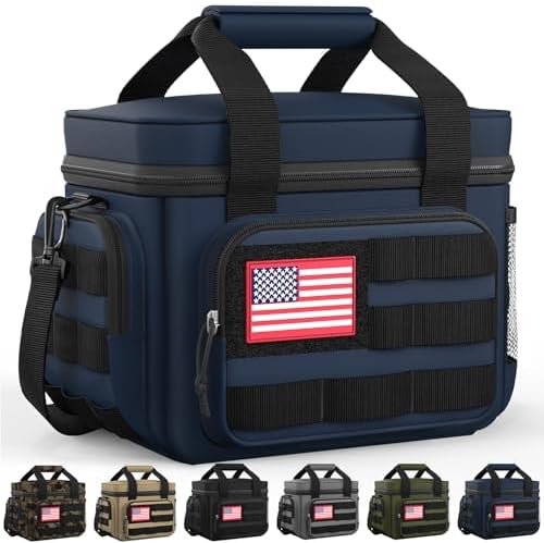 HOTOR Lunch Box Men Women Tactical Insulated Lunch Bag Navy Blue 8L