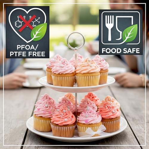 Wrenbury Set of 2 Deep Muffin Pan 12 Cup - Nonstick Cupcake Tin 1.4in Wells