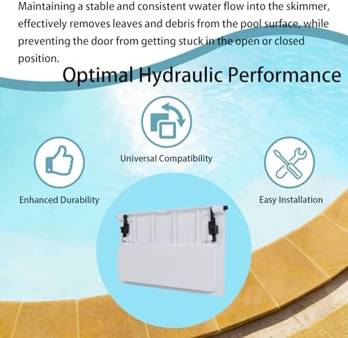 SKWD101 Replacement Weir Door Compatible with AquaStar - Pool Skimmer Weir Plate WI