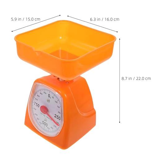 Mechanical Kitchen Scale with Dial Display Accurate Portion Weigh Scale for Food and Laboratory Use Portable Analog Kitchen Counter