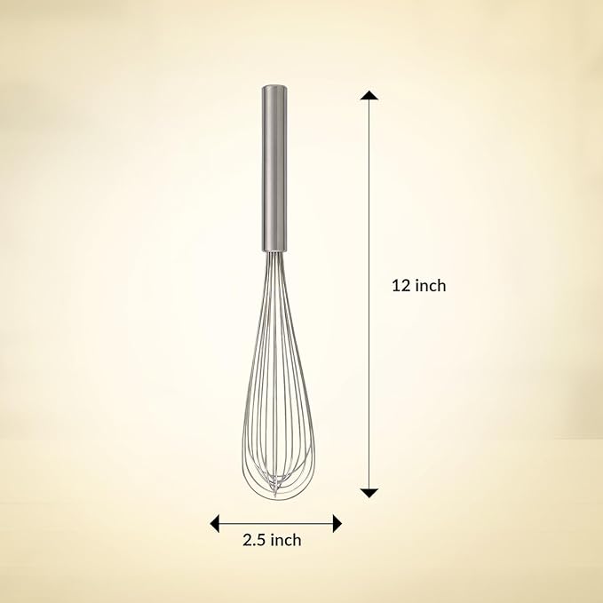 Mrs. Anderson’s Baking French Whisk, Stainless Steel, 12-inches