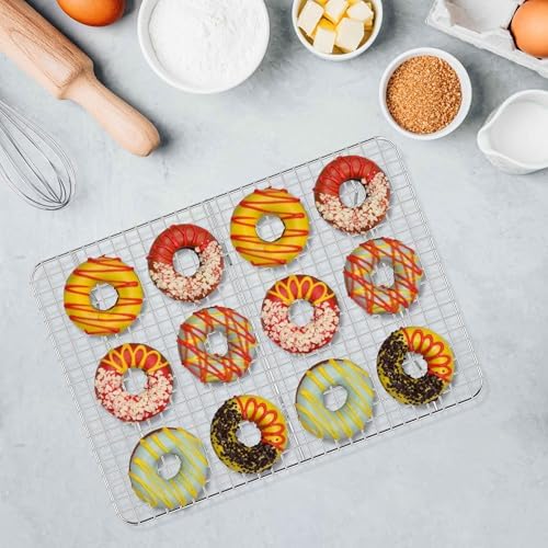 Homikit 16.5"x11.5" Stainless Steel Large Cooling Racks Fit Half Sheet Pan