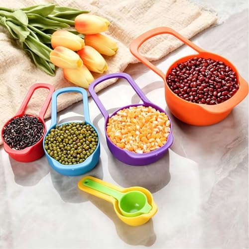 Mixing Bowls, Nesting Baking Bowls with Colander & Fine Mesh (Candy-10PCS)