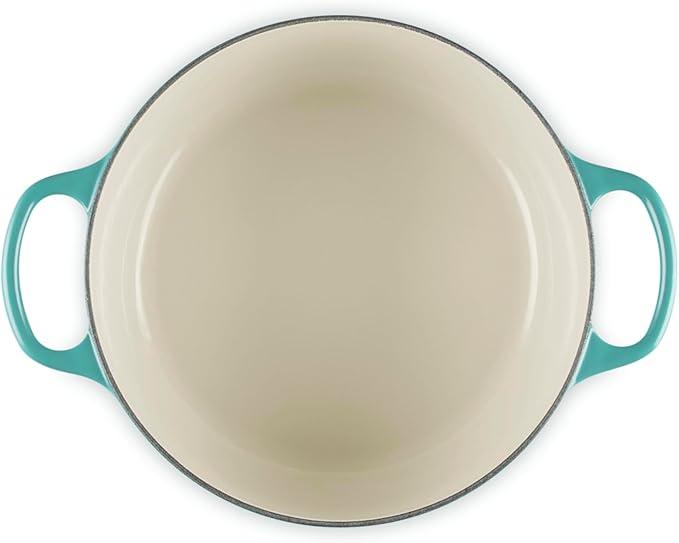 Le Creuset Enameled Cast Iron Signature Round Dutch Oven, 4.5 qt., Riviera
