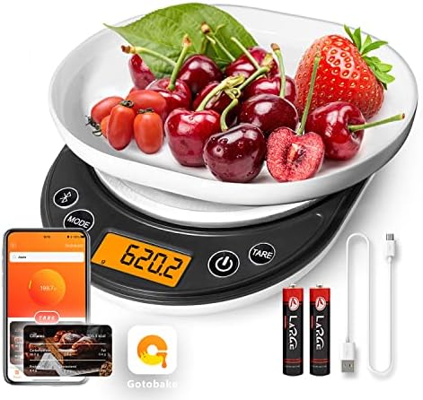 UNIWEIGH Smart Digital Food Scale Grams and Ounces Kitchen Scale 0.1g/3kg