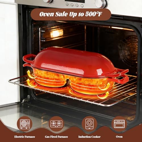 Double Dutch Oven for Bread Baking, Ideal for Family Daily Baking