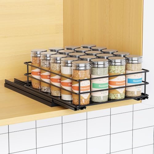 Mystozer Pull Out Spice Rack Organizer for Cabinet, Slide Out Spice Racks